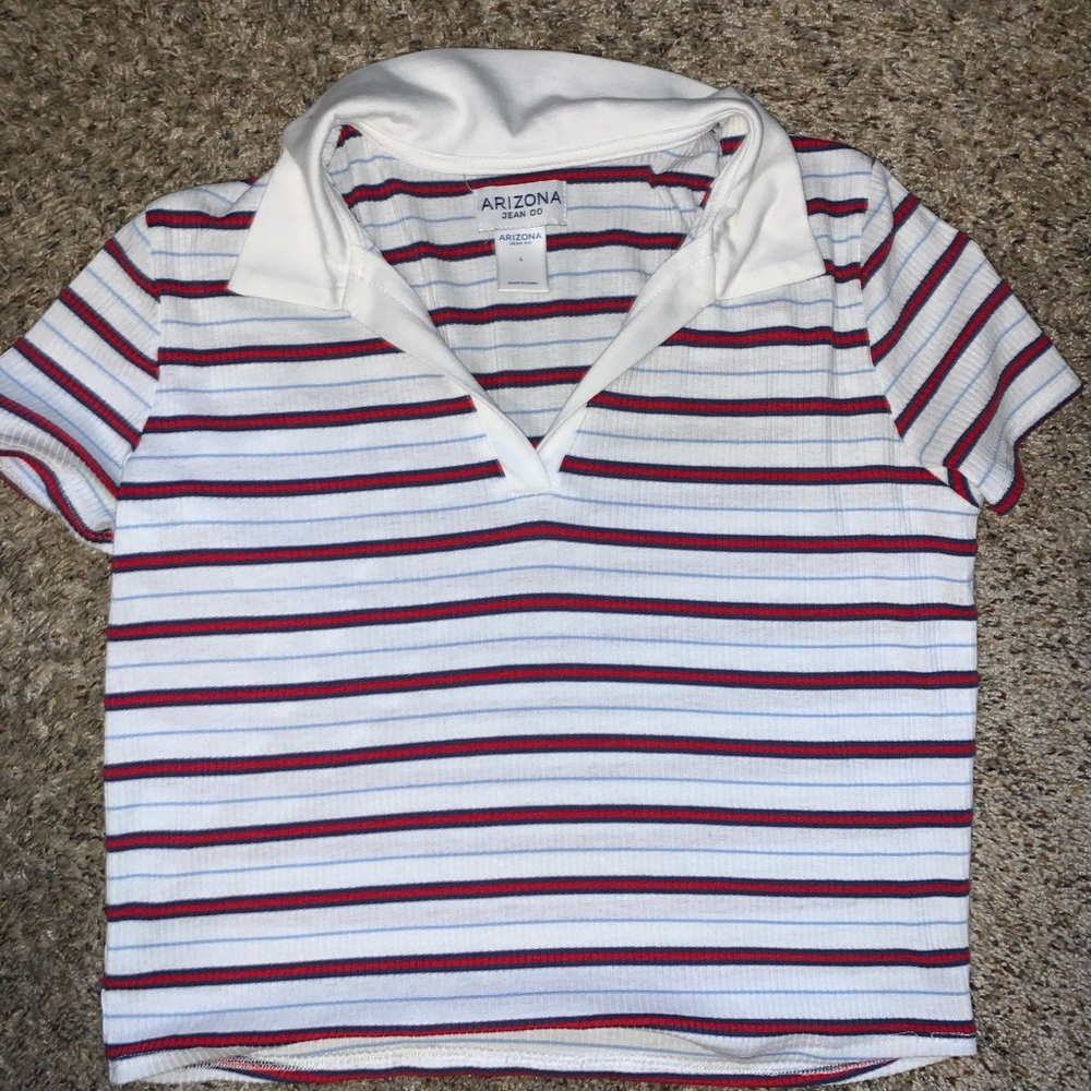 Cropped collared tee - Picture 1 of 1